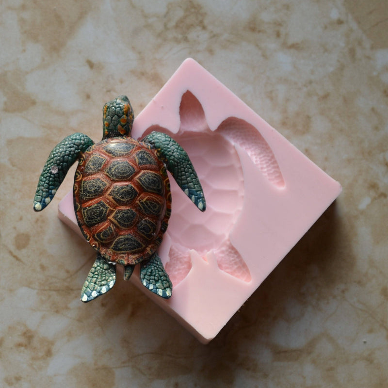 Turtle silicone mold, Resin mold, Clay mold, Epoxy molds, Sea turtle, turtles, Nautical molds, beach, ocean, nautical, sea, animal, A349