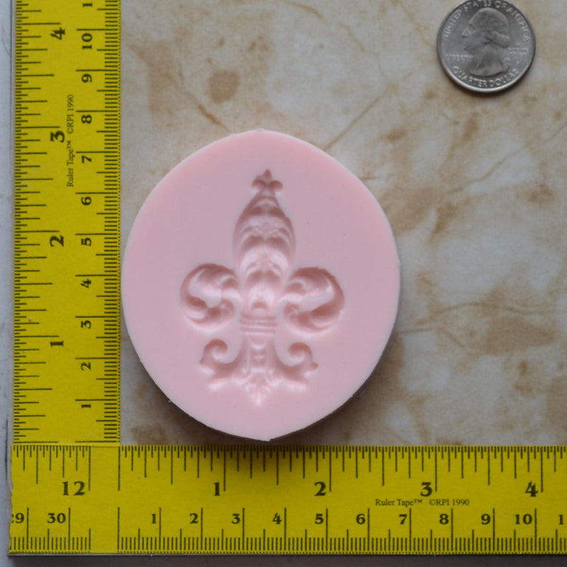 fleur-de-lis Mold, Silicone, Jewelry, Resin, clay, Pendant, Necklace, hung on a chain, Charms, brooch, bracelets, symbol, earrings,  G234