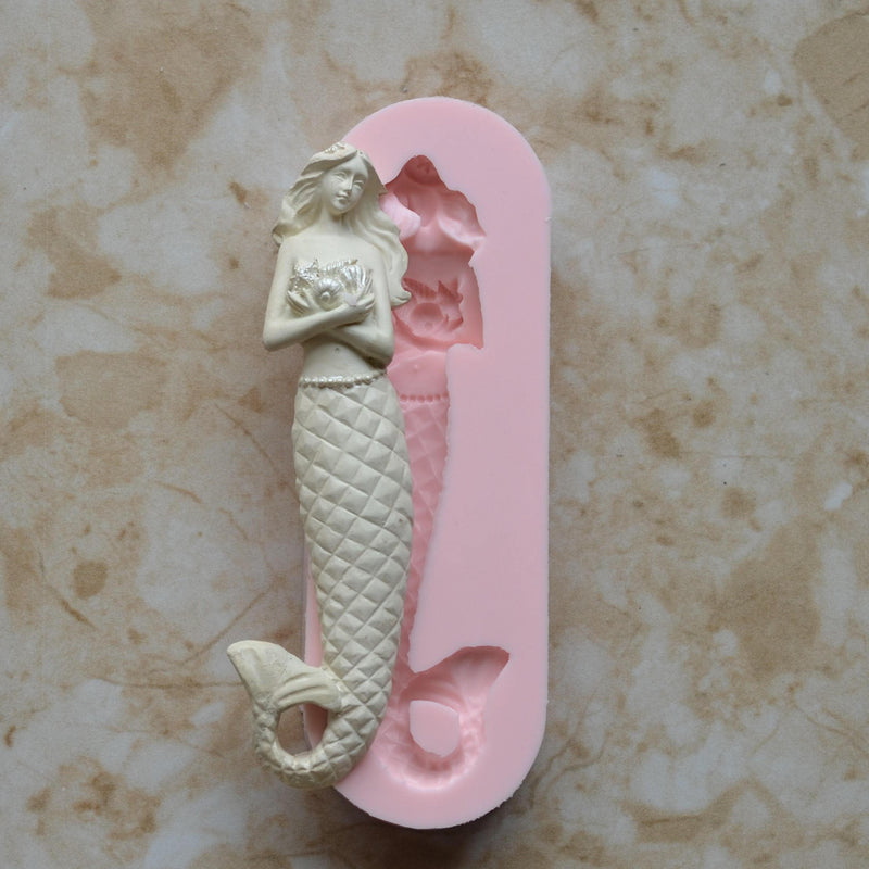 Mermaid Silicone Mold, Mermaid, Mermaids, aquatic creature, Shipwrecks, Folklore, Fairy tales, Clay mold, Epoxy molds, Nautical  N343