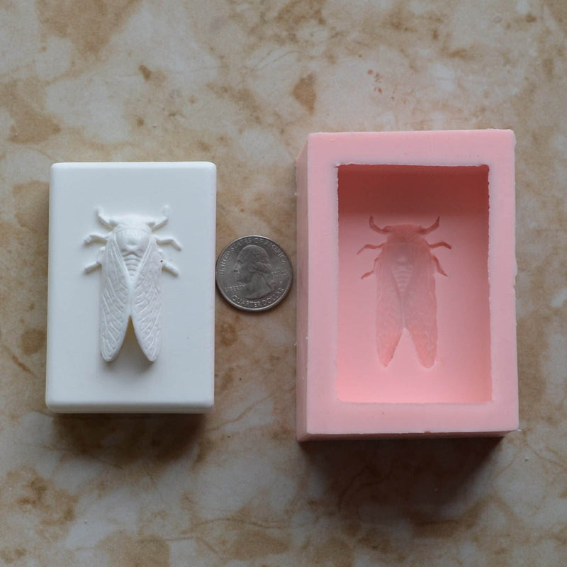 Cicada Soap Mold Silicone, Silicone Soap Mold, Soap mold, Soap, Round molds, Square molds, Rectangular mold, Octagon, Soaps, S-146