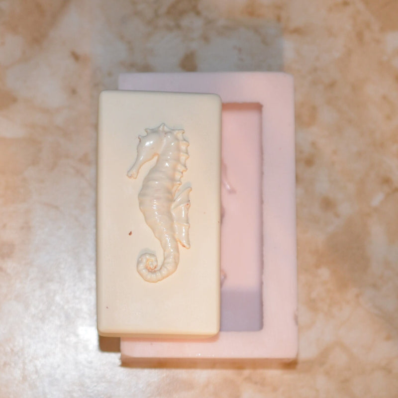 Seahorse Soap Mold 3/4" base Silicone Soap Mold, Soap, Round molds, Square molds, Rectangular mold, Octagon, Soaps S-116