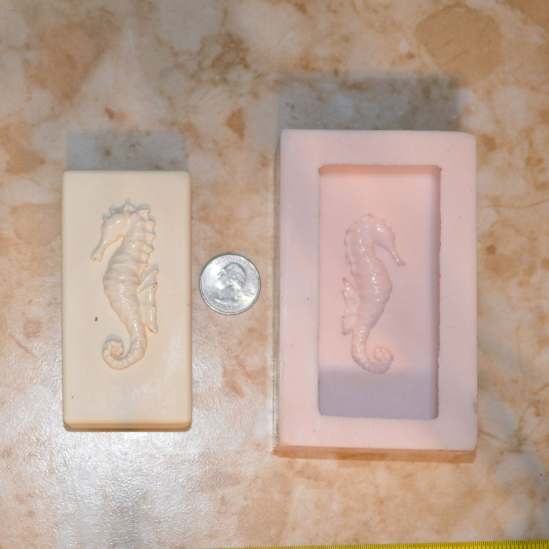 Seahorse Soap Mold 3/4" base Silicone Soap Mold, Soap, Round molds, Square molds, Rectangular mold, Octagon, Soaps S-116