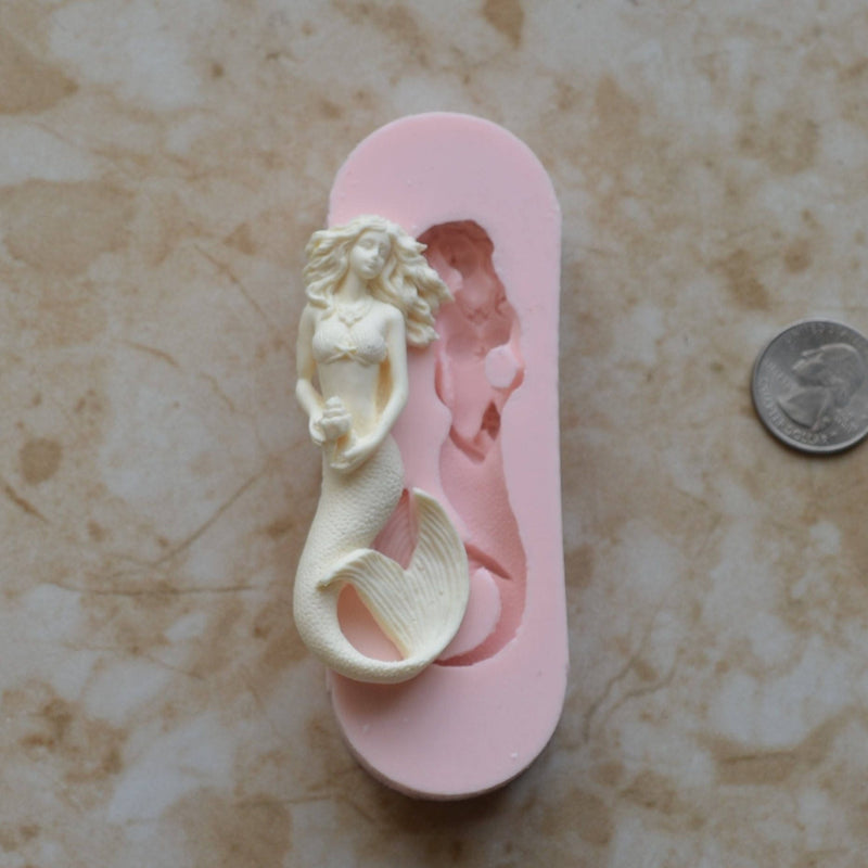 Mermaid Silicone Mold, Mermaid, Mermaids, aquatic creature, Shipwrecks, Folklore, Fairy tales, Clay mold, Epoxy molds, Nautical N370