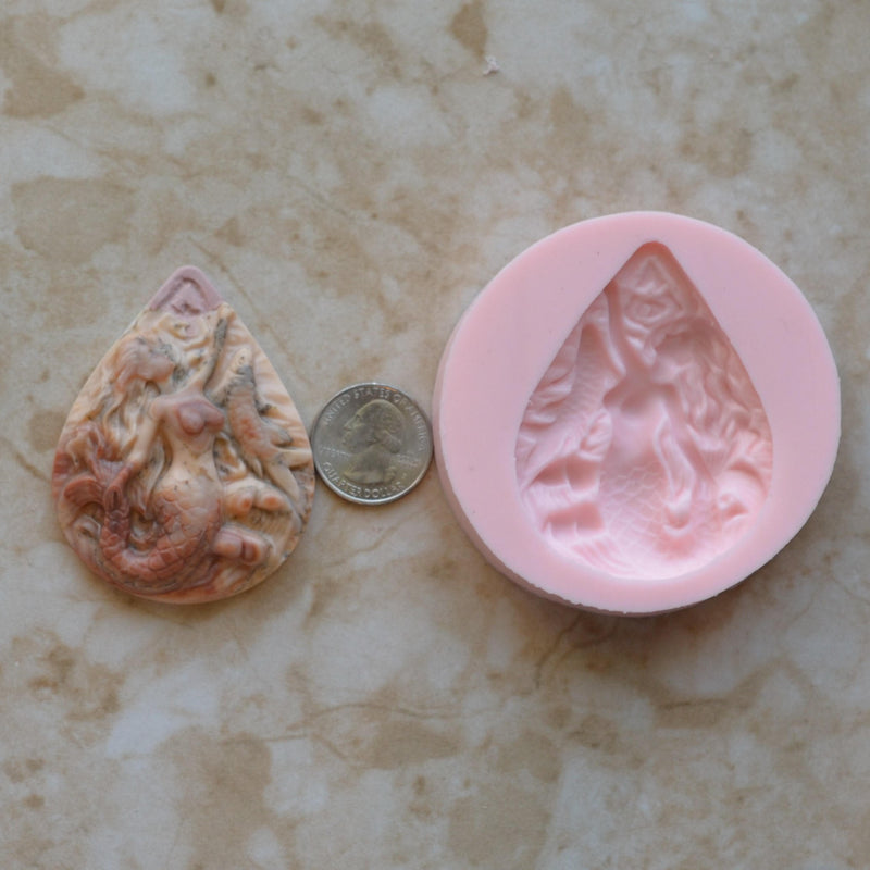 Mermaid silicone mold, Mermaid, Mermaids, aquatic creature, Shipwrecks, Folklore, Fairy tales, Clay mold, Epoxy molds, Nautical mold N390