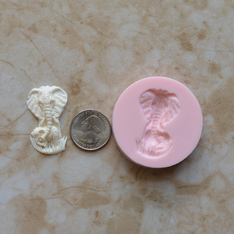 Elephant Silicone Mold, Animal Silicone Mold, Resin, Clay, Epoxy, food grade, Chocolate molds, Resin, Clay, dogs, cats, fish, birds A406