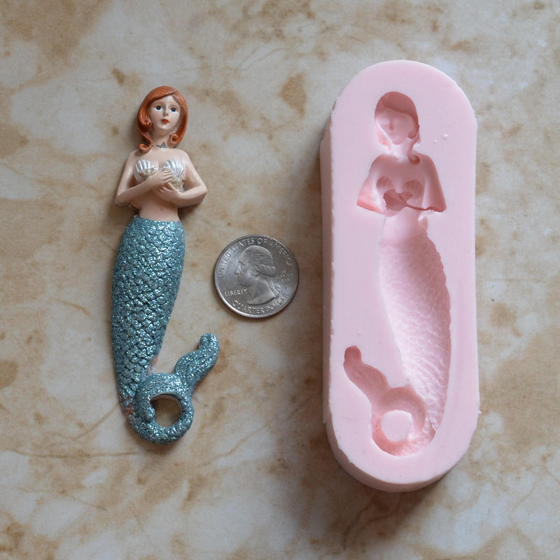 Mermaid silicone mold, Mermaid, Mermaids, aquatic creature, Shipwrecks, Folklore, Fairy tales, Clay mold, Epoxy molds, Nautical  N344