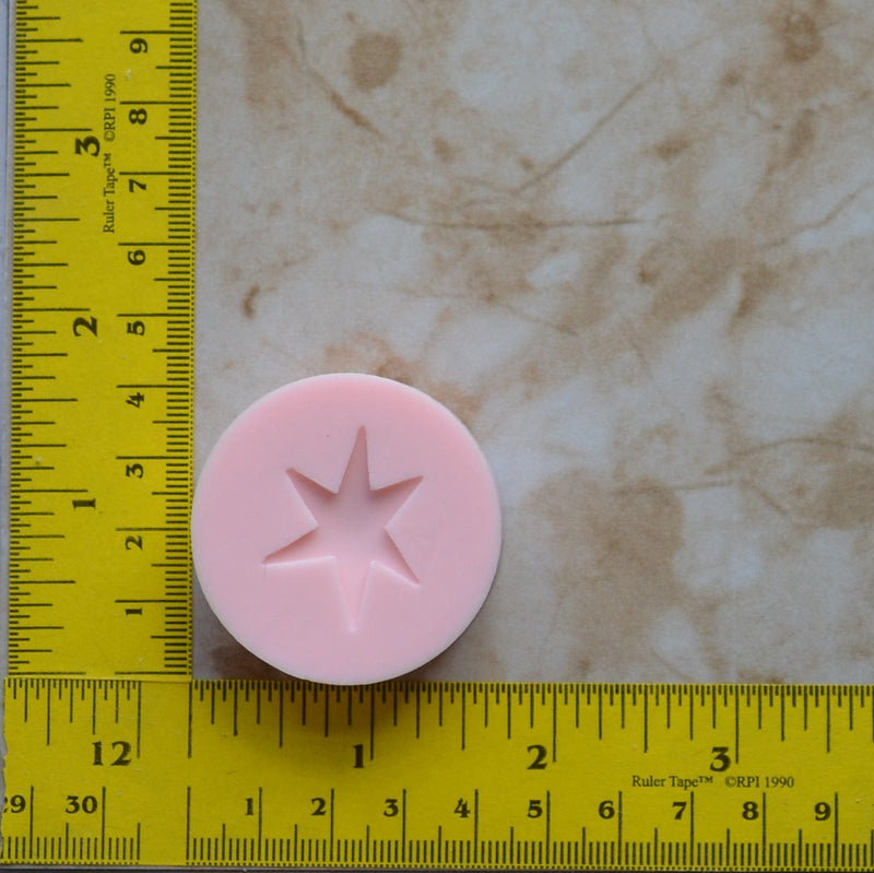 North Star Silicone Mold, Jewelry, Resin, clay, Pendant, Necklace, hung on a chain, Charms, brooch, bracelets, symbol, earrings,  G358