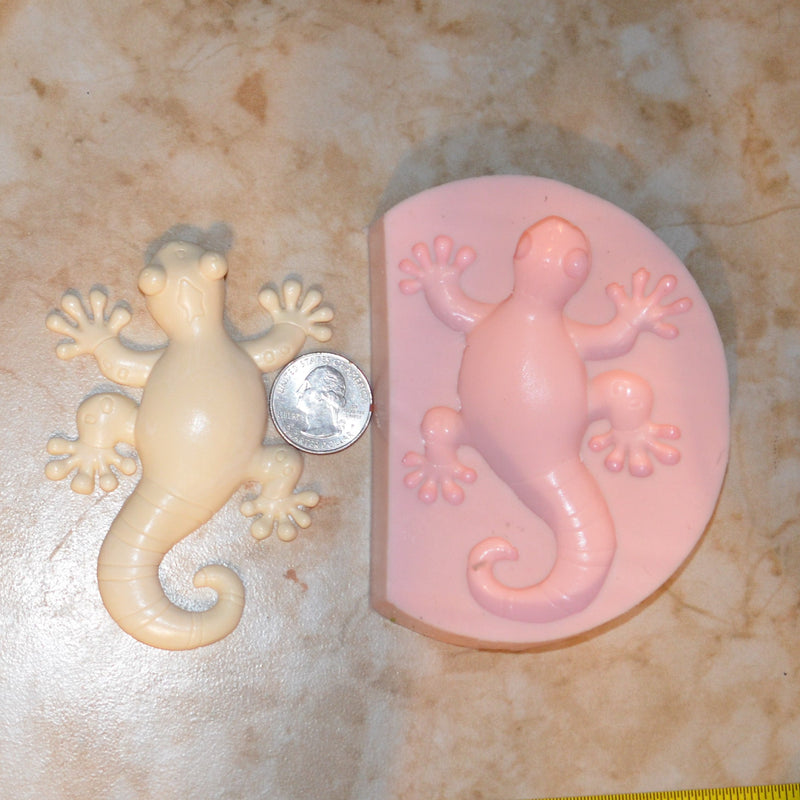 Gecko Lizard Silicone Mold, Animal Silicone Mold, Resin, Clay, Epoxy, food grade, Chocolate molds, Resin, Clay, dogs, cats, fish, A404