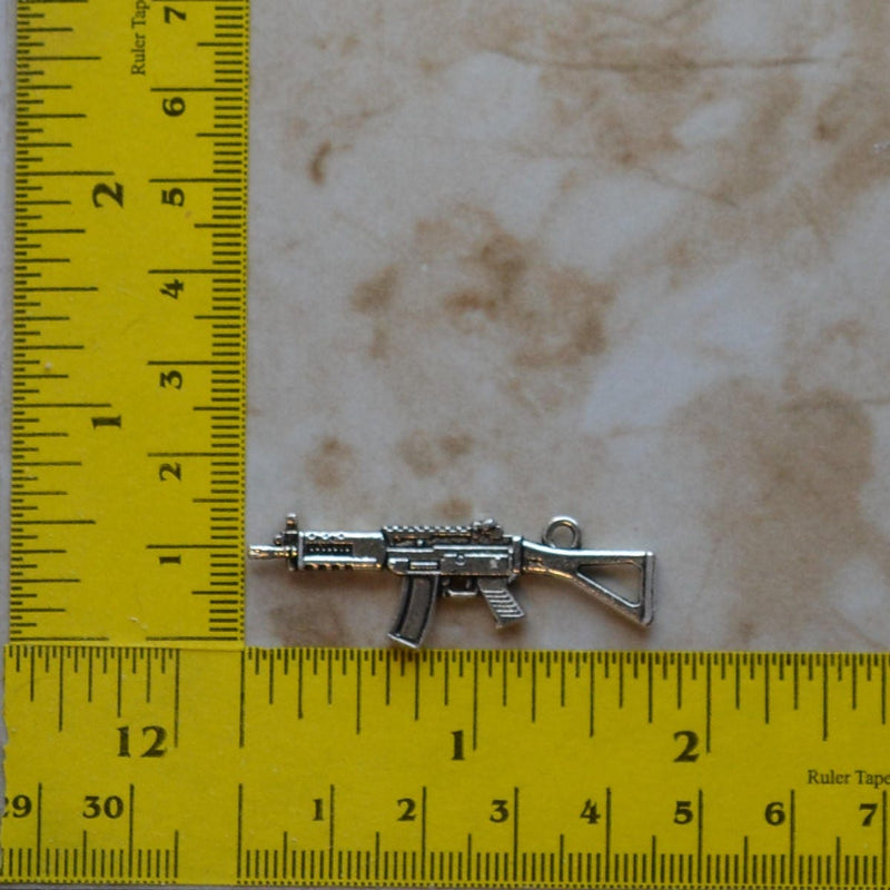 Gun Rifle Silicone Mold, Jewelry, Resin, clay, Pendant, Necklace, hung on a chain, Charms, brooch, bracelets, symbol, earrings,  G366