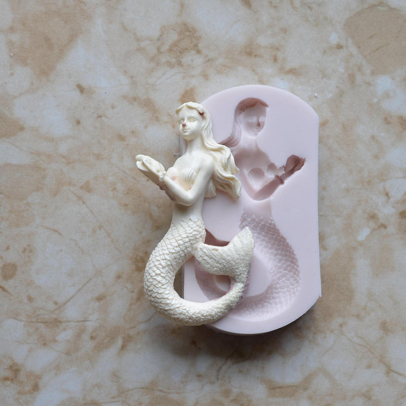 Mermaid Silicone Mold, Mermaid, Mermaids, aquatic creature, Shipwrecks, Folklore, Fairy tales, Clay mold, Epoxy molds, Nautical  N514-1