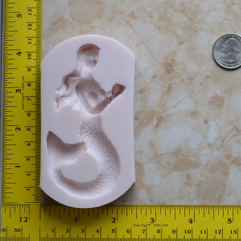 Mermaid Silicone Mold, Mermaid, Mermaids, aquatic creature, Shipwrecks, Folklore, Fairy tales, Clay mold, Epoxy molds, Nautical  N514-1