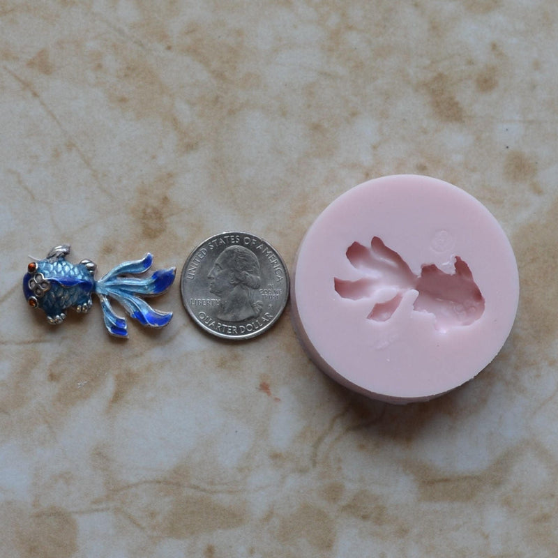 Koi Fish Silicone Mold, resin, Fish, Clay, Epoxy, food grade, Ocean fish, deepwater fish, Chocolate, Candy, Cake, freshwater fish N409-1