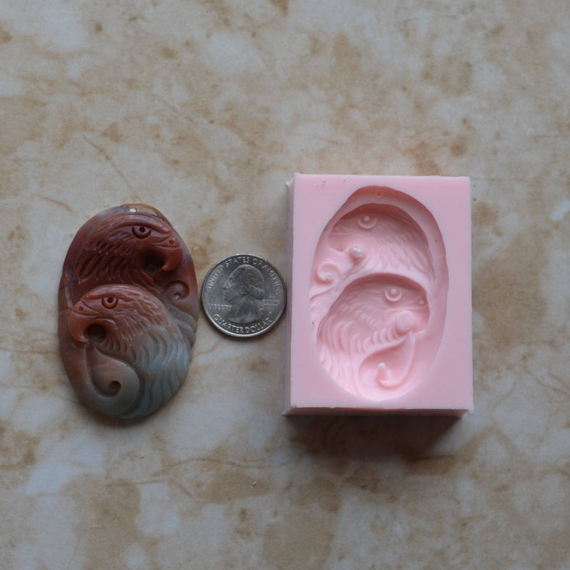 Eagle Silicone Mold, Birds, Resin Birds mold, Clay, Epoxy Birds molds, food grade Birds mold, songbirds, Sea birds, Chocolate  A392