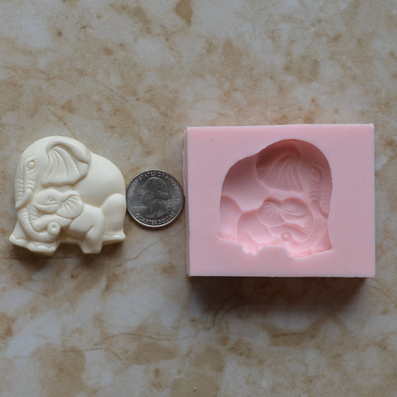 Elephant Silicone Mold, Animal Silicone Mold, Resin, Clay, Epoxy, food grade, Chocolate molds, Resin, Clay, dogs, cats, fish, birds A396