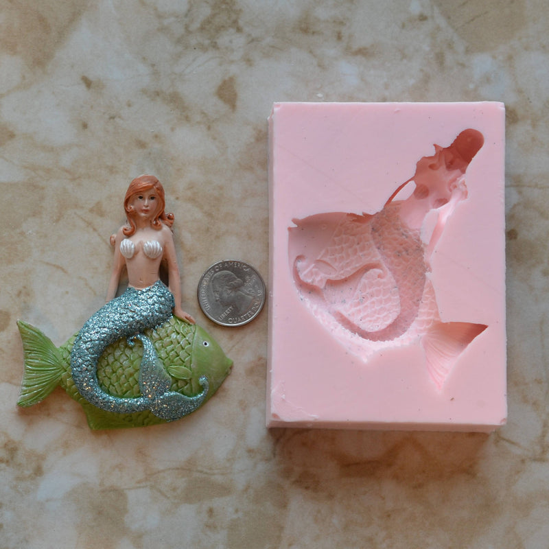 Mermaid Silicone Mold, Mermaid, Mermaids, aquatic creature, Shipwrecks, Folklore, Fairy tales, Clay mold, Epoxy molds, Nautical N419