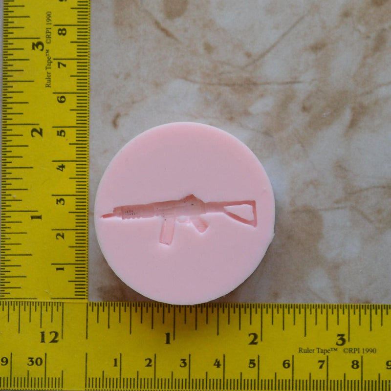 Gun Rifle Silicone Mold, Jewelry, Resin, clay, Pendant, Necklace, hung on a chain, Charms, brooch, bracelets, symbol, earrings,  G366