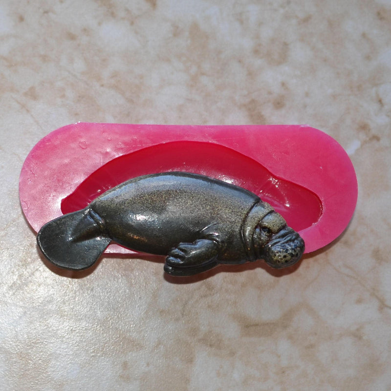 Manatee Silicone Mold, Animal Silicone Mold, Resin, Clay, Epoxy, food grade, Chocolate molds, Resin, Clay, dogs, cats, fish, birds  A433