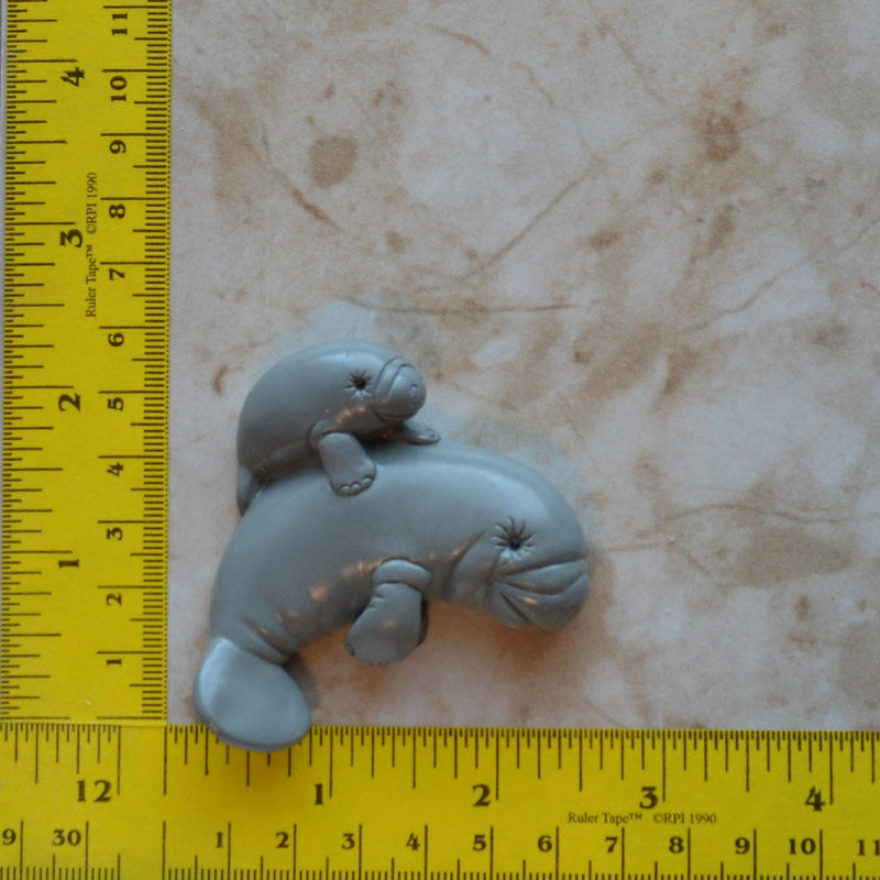 Manatee Silicone Mold, Animal Silicone Mold, Resin, Clay, Epoxy, food grade, Chocolate molds, Resin, Clay, dogs, cats, fish, birds  A434