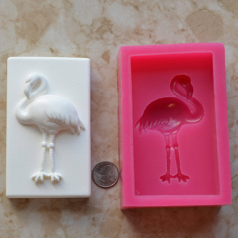 Flamingo Soap Mold Silicone, Molds, Soap, Cake, Candy, Clay, Soap Molds, Soap Making, Beach, Chocolate, Soap Mold S-143