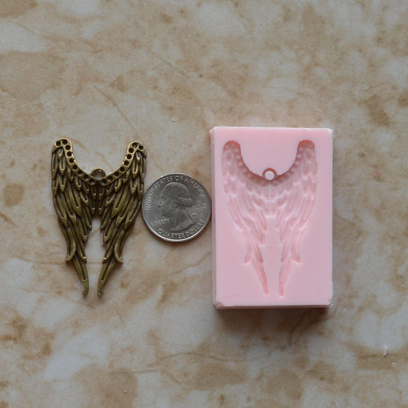 Wings  Flexible Silicone Mold, Jesus Silicone Mold, Christ, Religion, Crucifix, God, Resin, Clay, Epoxy Religious, Chocolate R139