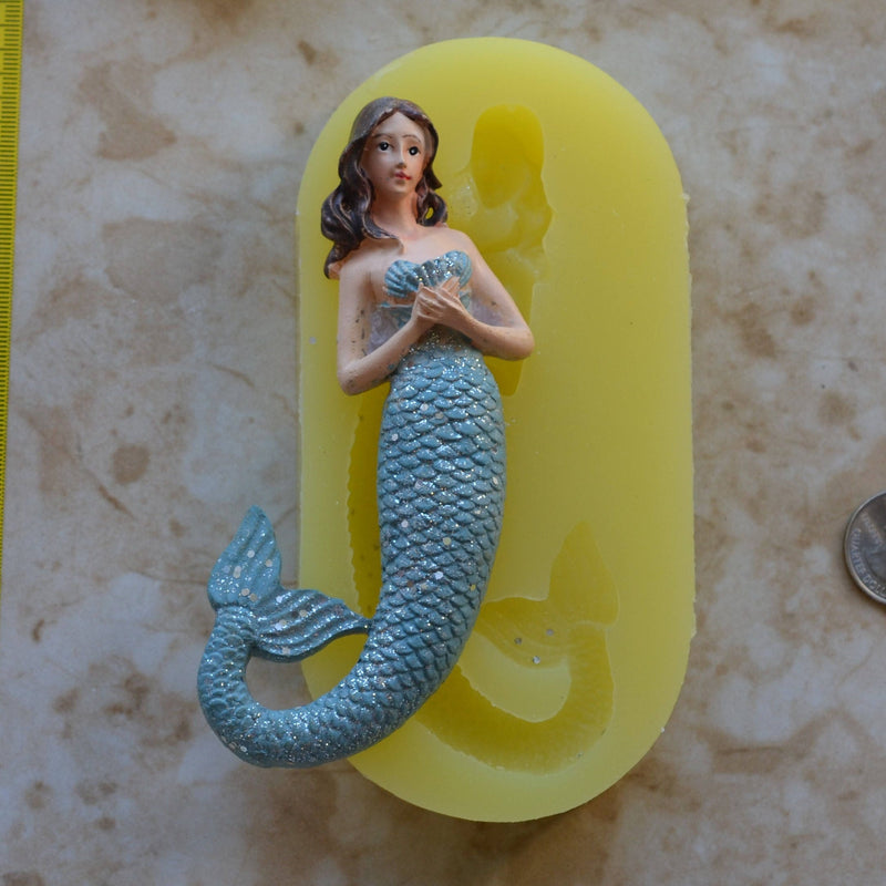 Mermaid Mold Silicone, Mermaid, Mermaids, aquatic creature, Shipwrecks, Folklore, Fairy tales, Clay mold, Epoxy molds, Nautical  N440