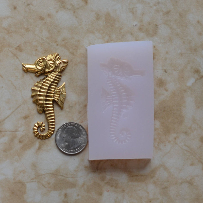 Seahorse Mold Silicone, Molds, Cake, Candy, Resin mold, Clay mold, Epoxy molds, food grade, Animal, Chocolate, mould, Rubber, Flexible  N474