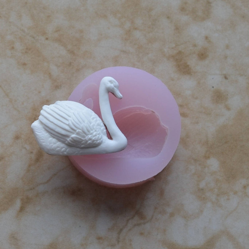 Swan Right facing Silicone Mold, Birds, Resin Birds mold, Clay, Epoxy Birds molds, food grade Birds mold, songbirds, Sea birds, A474