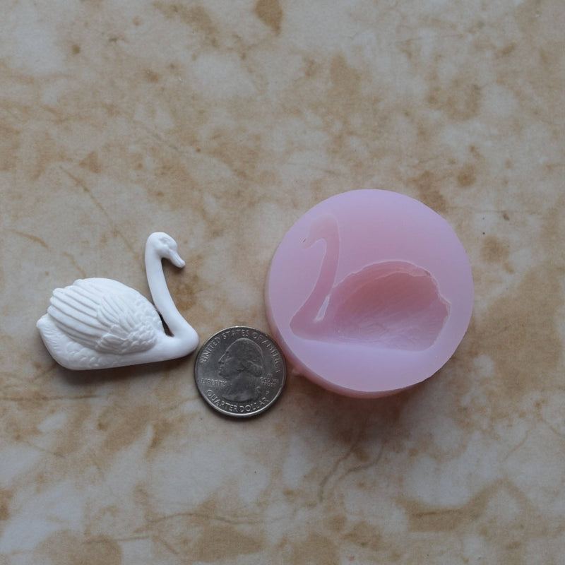 Swan Right facing Silicone Mold, Birds, Resin Birds mold, Clay, Epoxy Birds molds, food grade Birds mold, songbirds, Sea birds, A474