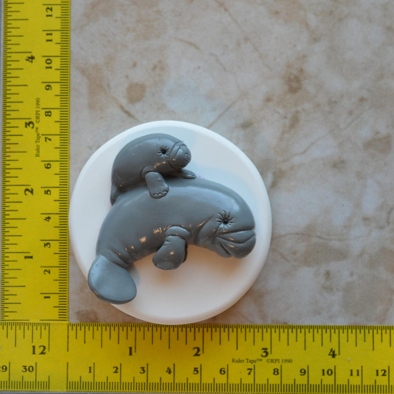 Manatee Soap mold, Silicone Soap Mold, Soap mold, Soap, Round molds, Square molds, Rectangular mold, Octagon, Soaps S-132