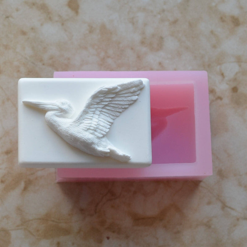 Pelican Soap Mold Silicone, Silicone Soap Mold, Soap mold, Soap, Round molds, Square molds, Rectangular mold, Octagon, Soaps, Animal S-123