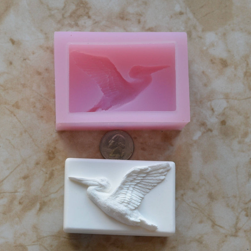 Pelican Soap Mold Silicone, Silicone Soap Mold, Soap mold, Soap, Round molds, Square molds, Rectangular mold, Octagon, Soaps, Animal S-123