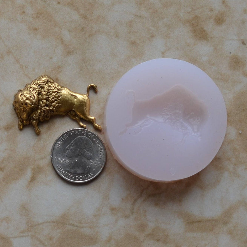 Buffalo Silicone Mold, Animal Silicone Mold, Resin, Clay, Epoxy, food grade, Chocolate molds, Resin, Clay, dogs, cats, fish, birds  A461