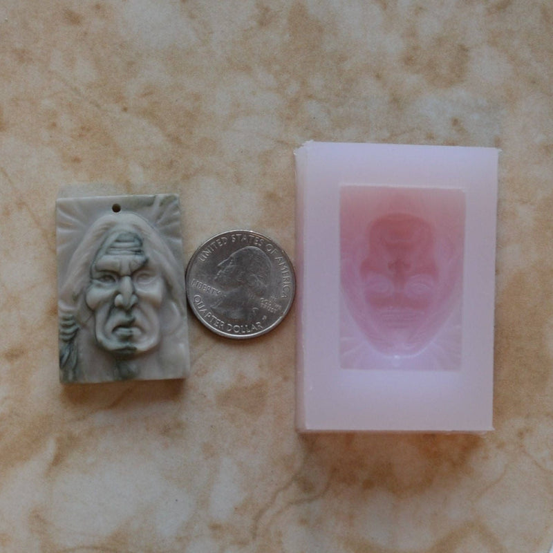 Native American Indian Silicone Mold, Jewelry, Resin, clay, Pendant, Necklace, hung on a chain, Charms, brooch, bracelets, symbol, I107