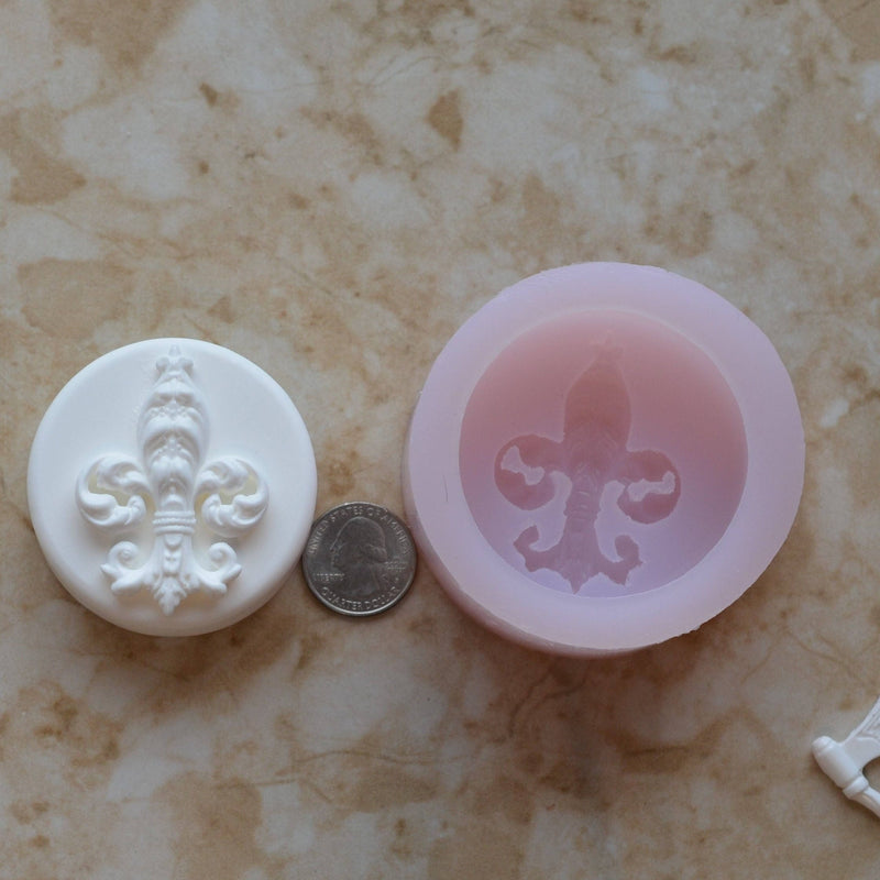 fleur-de-lis Soap Mold Silicone, Molds, Candy, Soap Molds, Soap Making, Beach, Chocolate, Soap Mold,   S-142