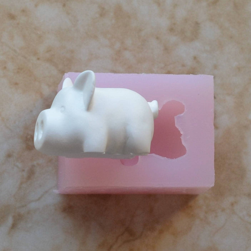 Pig 3D Silicone Mold, Animal Silicone Mold, Resin, Clay, Epoxy, food grade, Chocolate molds, Resin, Clay, dogs, cats, fish, birds A470