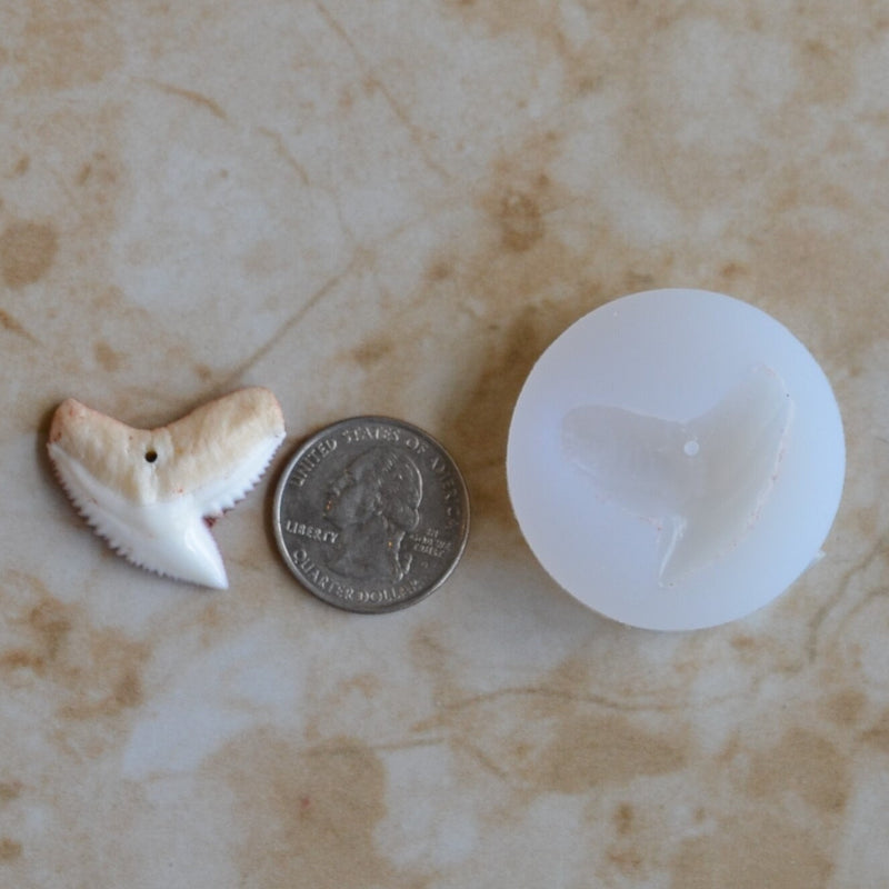 Tiger Shark Tooth Silicone Mold, The hole does not go all the way through the tooth, Shark, teeth, Resin, Clay, Epoxy, Ocean, Sharks, A483