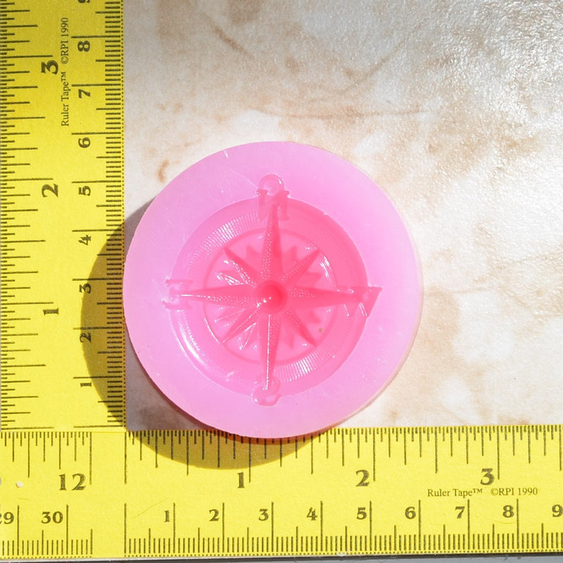 Compass pendant Silicone Mold, Crafts, Jewelry, Scrapbooking, Resin, Polymer Clay G402