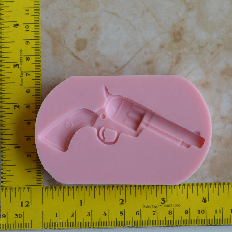 Gun Pistol Silicone Mold, Jewelry, Resin, clay, Pendant, Necklace, hung on a chain, Charms, brooch, bracelets, symbol, earrings,  G205