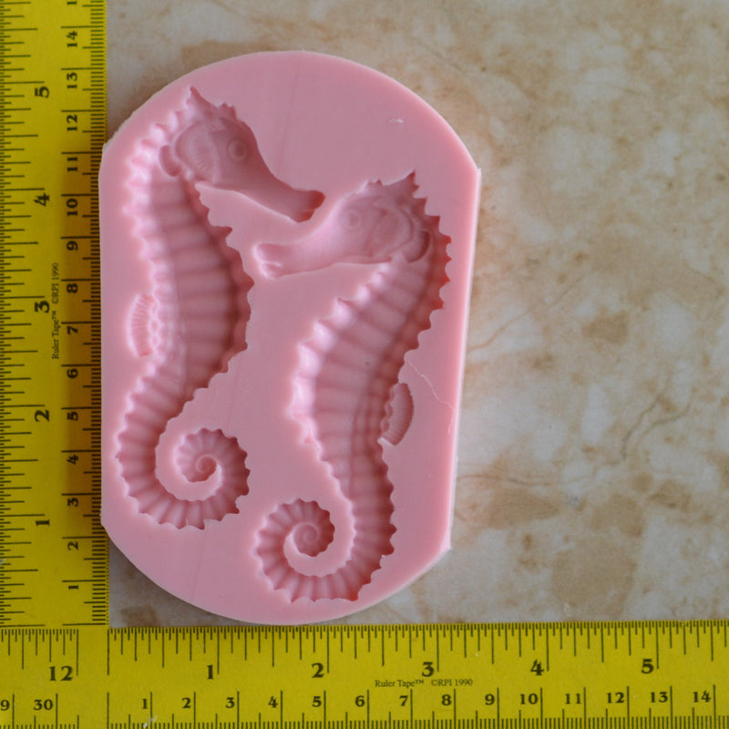 Seahorse Mold Silicone, Seahorse Mold, Silicone, Molds, Resin mold, Clay mold, Epoxy, food grade, Chocolate, mould, Flexible, ocean N198