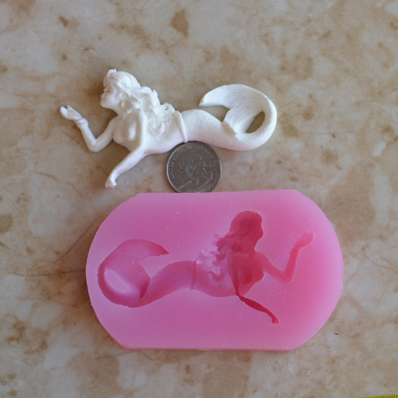 Mermaid Silicone Mold, Mermaid, Mermaids, aquatic creature, Shipwrecks, Folklore, Fairy tales, Clay mold, Epoxy molds, Nautical  N502