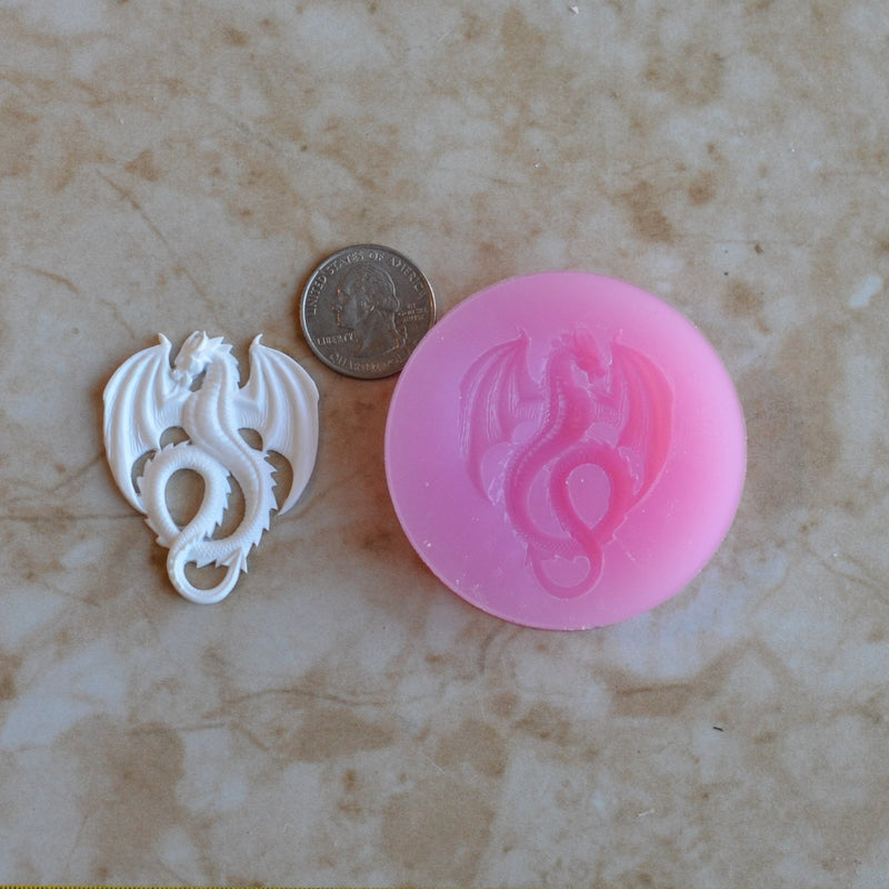 Dragon Silicone Mold, Dragon, Resin, Clay, Epoxy, food grade, Dragons, Chocolate, reptilian legendary, Mythological creatures A179