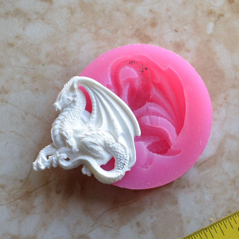 Dragon Silicone Mold, Dragon, Resin, Clay, Epoxy, food grade, Dragons, Chocolate, reptilian legendary, Mythological creatures,  A156