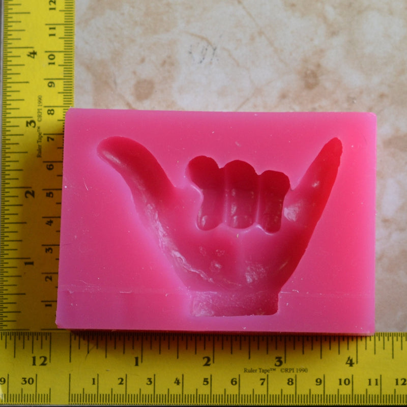 Hang Loose, Soap mold, Shaka Silicone Mold, Jewelry, Resin, Pendant, Necklace, hung on a chain, Charms, brooch, bracelets, symbol, G411