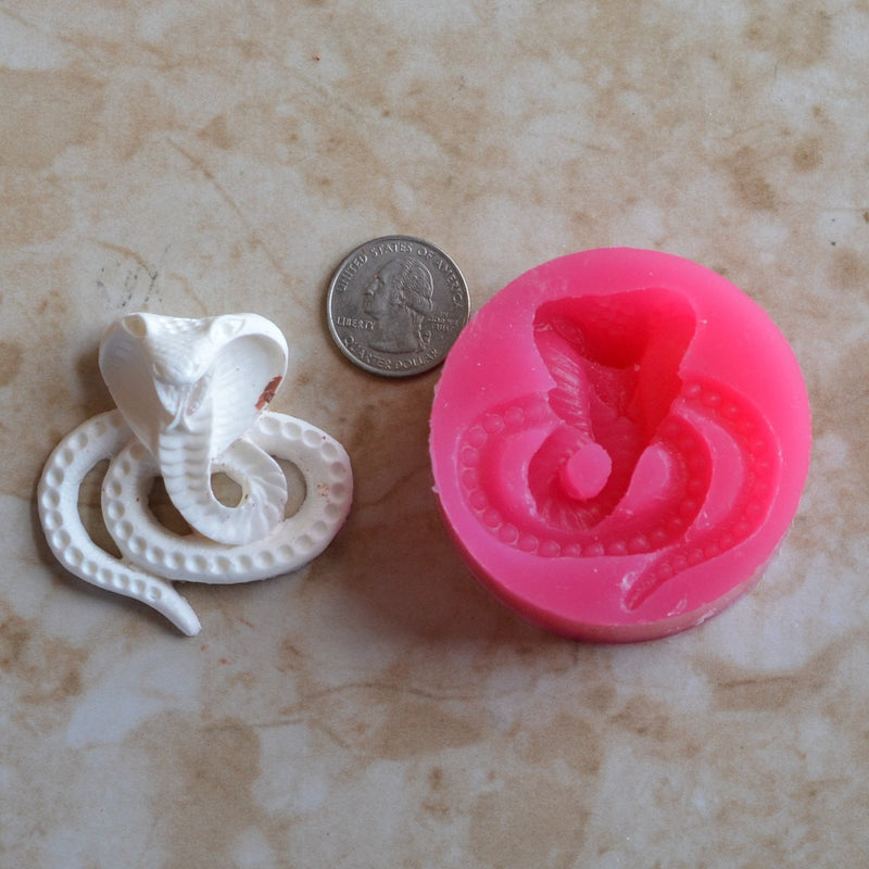 Snake Silicone Mold, Silcone, Molds, Cake, Candy, Clay, Animal, Cooking, Jewelry, Farm, Chocolate, Cookies A417-90