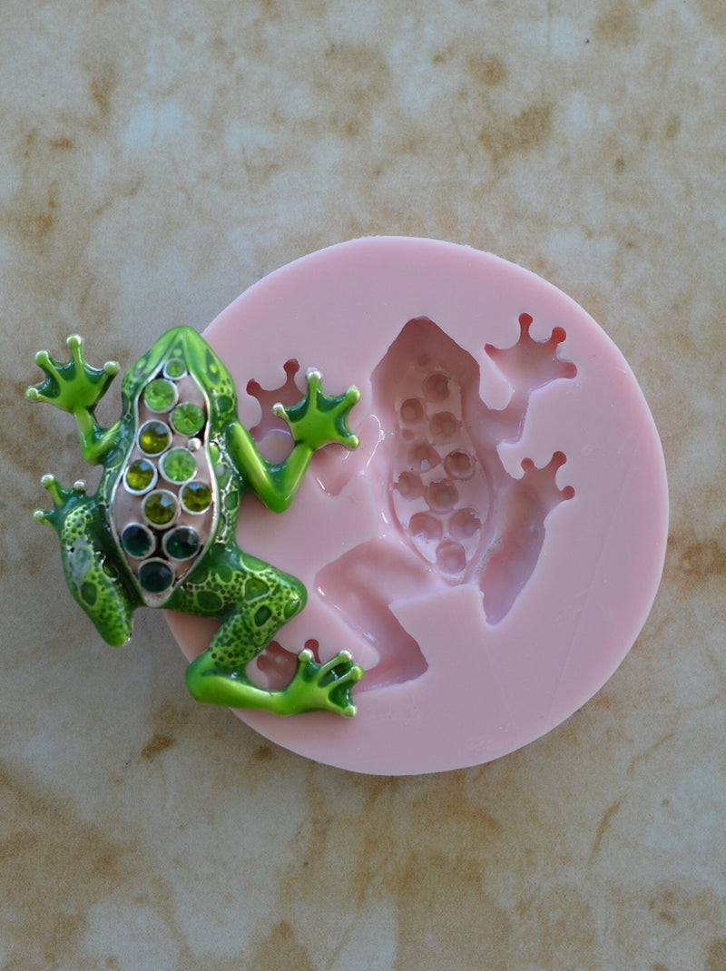 Frog Silicone Mold, Frog Silicone Mold, Frogs, Resin mold, Clay mold, food grade, amphibian, Toads, Chocolate molds, Frogs, Tadpole,A104