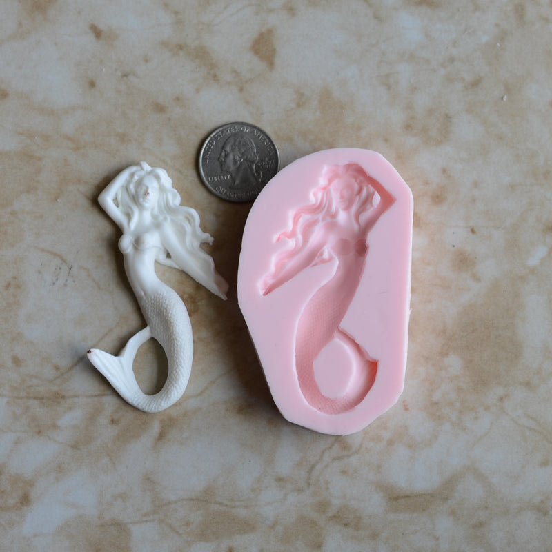 Mermaid Silicone Mold, Mermaid, Mermaids, aquatic creature, Shipwrecks, Folklore, Fairy tales, Clay mold, Epoxy molds, Nautical N415