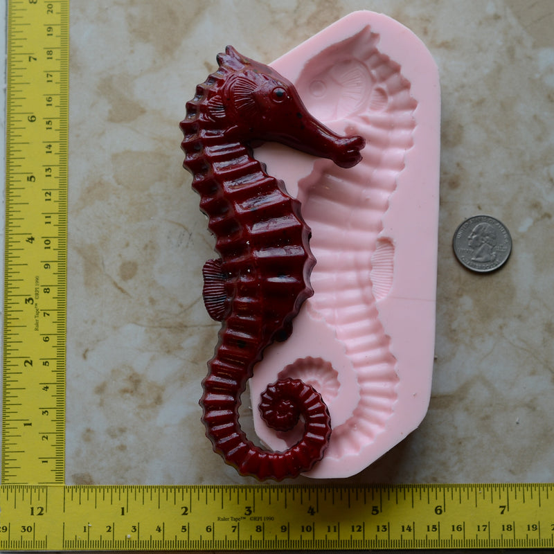 Seahorse Mold Silicone, Seahorse Mold, Silicone, Molds, Resin mold, Clay mold, Epoxy, food grade, Chocolate, mould, Flexible, ocean N512