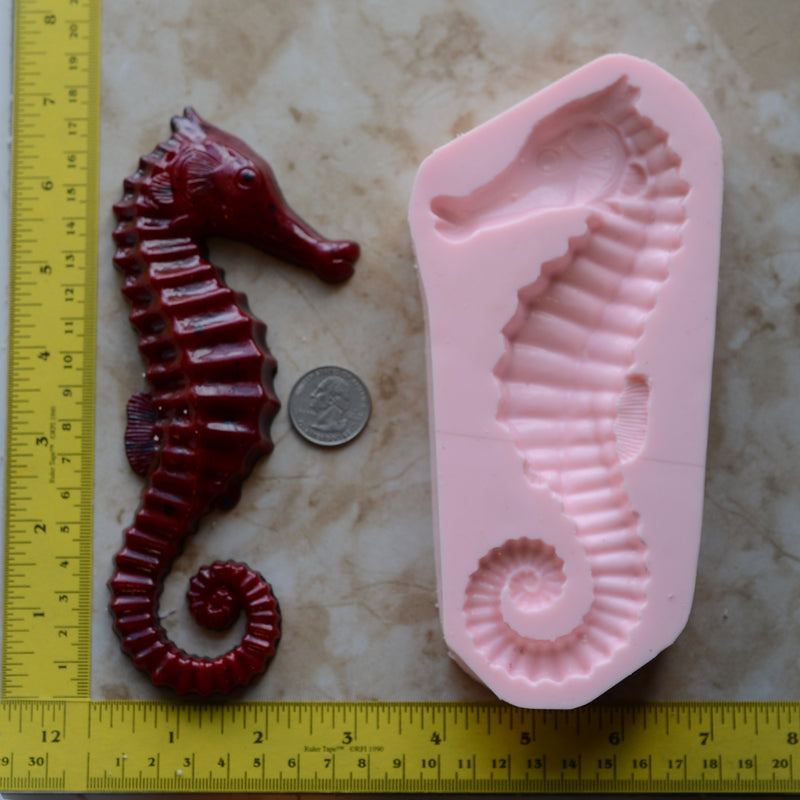 Seahorse Mold Silicone, Seahorse Mold, Silicone, Molds, Resin mold, Clay mold, Epoxy, food grade, Chocolate, mould, Flexible, ocean N512