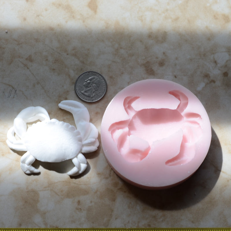 Crab Silicone Mold, crab, Animal Silicone Mold, Resin, Clay, Epoxy, food grade, Chocolate molds, Resin, Clay, dogs, cats, fish,   A523-2