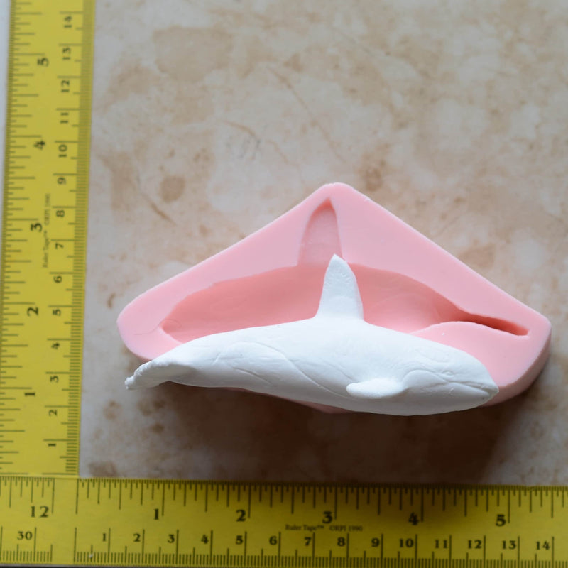 Killer Whale Silicone Mold, resin, Fish, Clay, Epoxy, food grade, Ocean fish, deepwater fish, Chocolate, Candy, Cake, freshwater fish N541-2